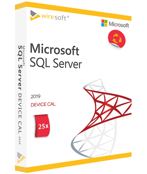 MICROSOFT SQL SERVER 2019 - 25 PACK DEVICE CAL